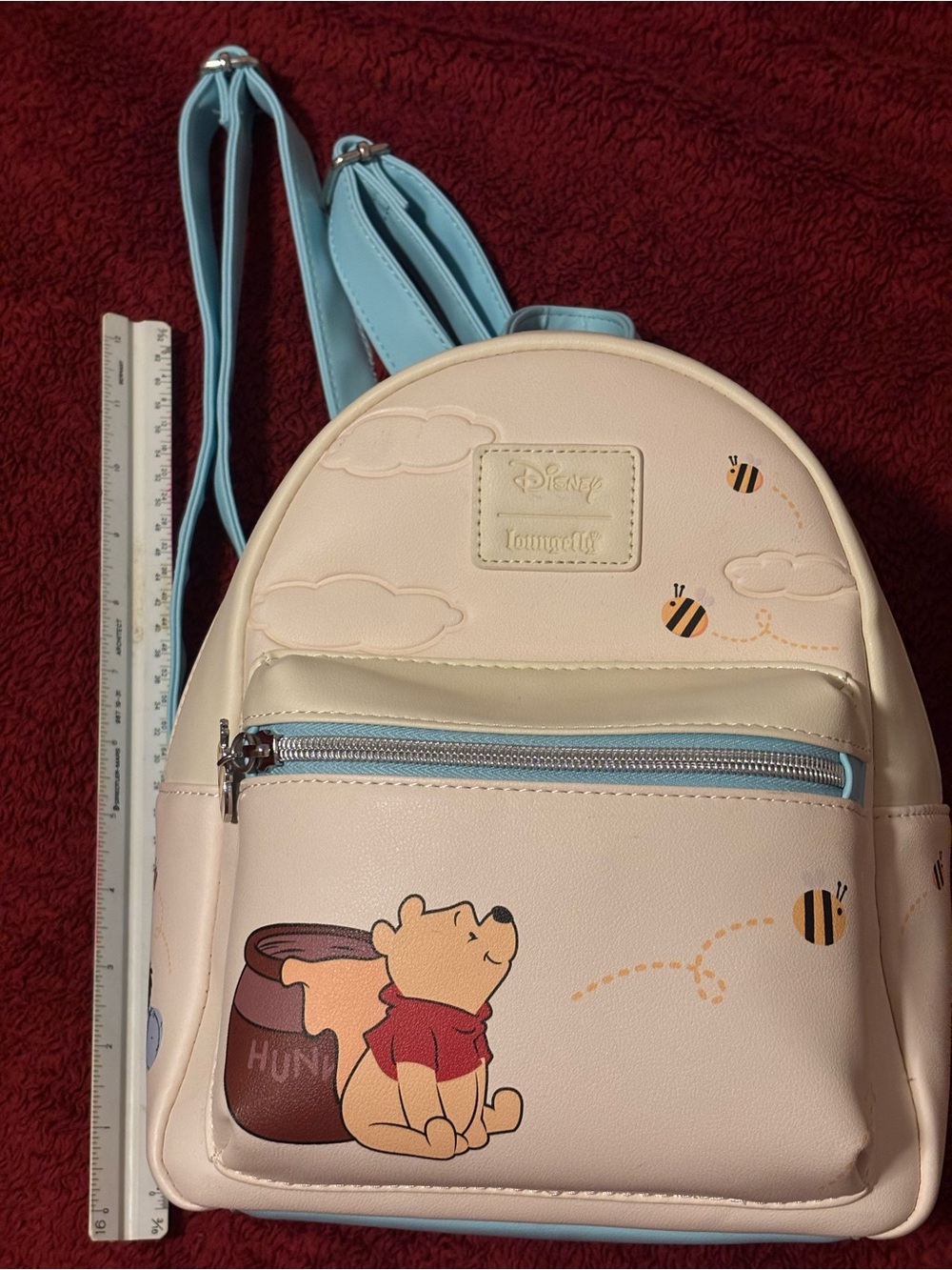 Loungefly Cream & Light Blue Winnie the Pooh Kids Backpack